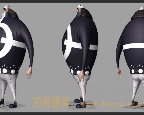 海贼王-暴君熊3D模型
