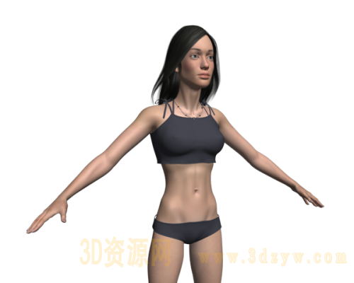 游戏角色 性感人体 美女玛莎模型
