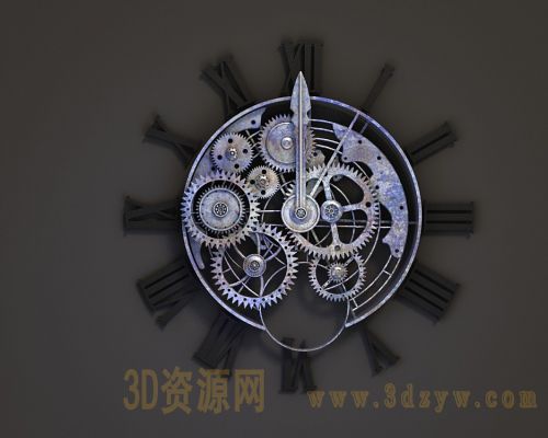 科幻欧式机械钟表 机械表芯 齿轮动画