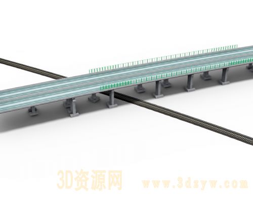 杨林东特大桥模型 东特大桥3d模型
