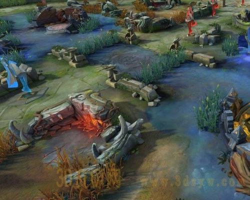 日韩魔幻war song场景U3D与3DMAX模型