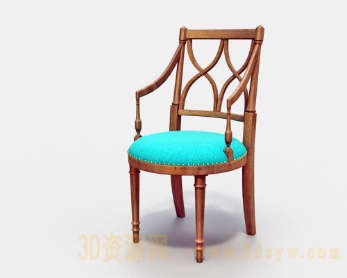 名媛扶手椅模型 扶手椅3d模型
