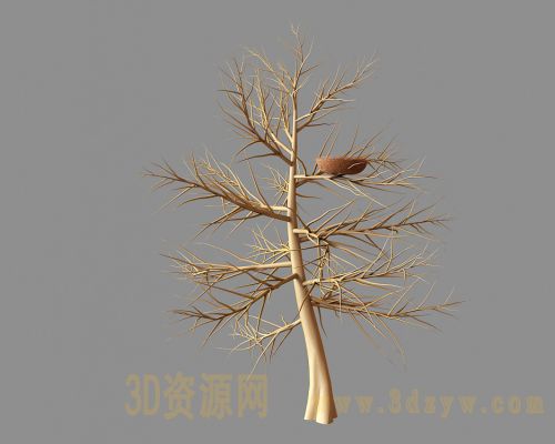 鸟窝模型 鸟巢 树枝