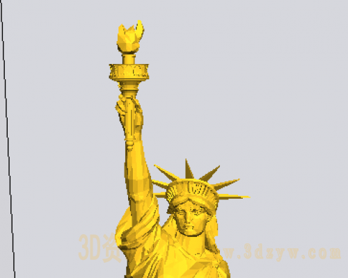 自由女神3d打印模型