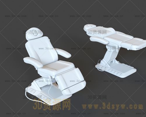 护理椅模型 医疗椅 医用躺椅