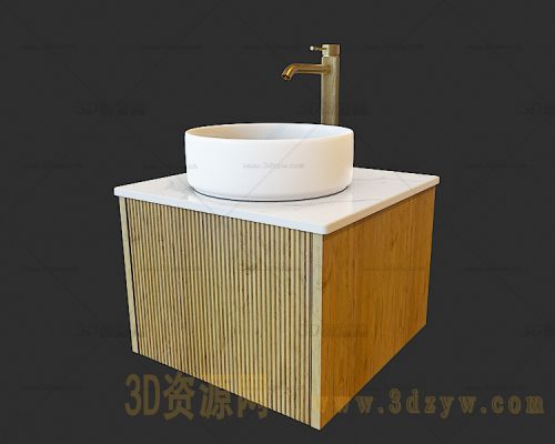 卫生间洗面盆模型